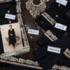 Designer Black Unstitched Chiffon Replica