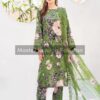 Designer Green Swiss Lawn Dress