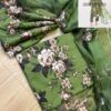Designer Green Swiss Lawn Replica