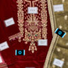 Khuda Baksh Maroon Velvet Replica