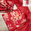 Designer Red Swiss Lawn Replica - Image 2