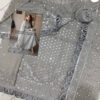 Designer Silver Chiffon Lehenga Replica