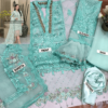 Designer Unstitched Organza Replica