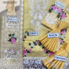 Crimson Yellow Unstitched Lawn Replica