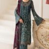 Flossie Emerald Motifs Chiffon Replica