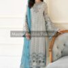 Flossie Pebble Silver Chiffon Replica