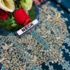 Flossie Emerald Motifs Chiffon Replica