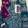 Flossie Emerald Motifs Chiffon Replica