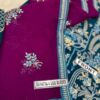 Flossie Emerald Motifs Chiffon Replica