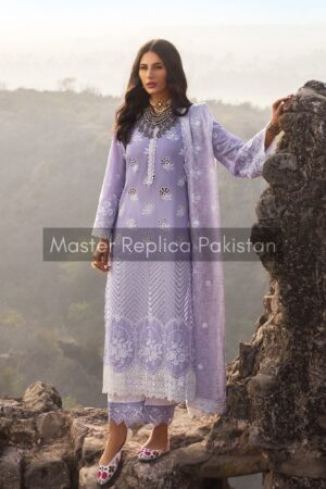 Zainab Chottani Purple Lawn Cotton Replica