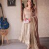 Designer Beige Chiffon Replica