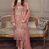 Ramsha Dusty Pink Chiffon Replica