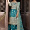 Ayeza Khan Blue Organza Replica