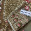 Crimson Artisanal Anecdotes Organza Replica