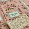 Baroque Pink Floral Swiss Lawn Replica - Image 4