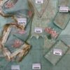 Designer Sea Green Jacquard Lawn Replica - Image 2