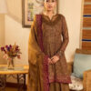 Designer Brown Organza Replica