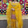 Designer Yellow Bridal Organza Replica