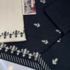 Designer Black And Skin Dhanak Replica - Image 2