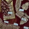 Designer Maroon Chiffon Replica - Image 2