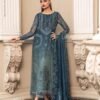 Maria b Teal Blue Chiffon Replica