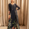 Lulusar Black Printed Silk Replica