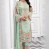 Ramsha Light Green Semi Chiffon Replica