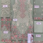 Ramsha Light Green Semi Chiffon Replica - Image 2