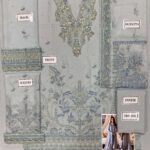 Gulaal Grey Semi Pure Chiffon Replica - Image 2