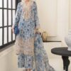 Maria b Blue Floral Lawn Replica