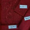 Nureh Red Cotton Lawn Replica - Image 3