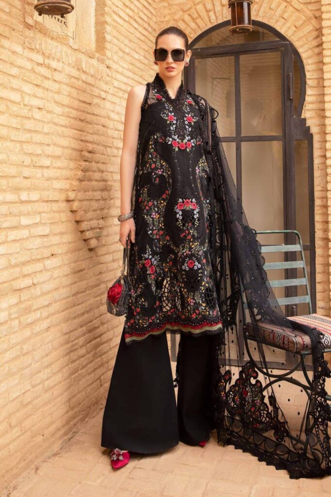 Designer Pakistani Replica Pure Satin Digital Printed Long Gown Size XL SB1088 main image 1