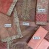 Designer Peach Organza Replica - Image 2
