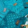 Designer Blue Cotton Lawn Replica - Image 4