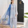 Baroque Ice Blue Floral Lawn Replica