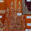 Gulaal Orange Semi Pure Chiffon Replica - Image 3