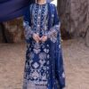 Qalamkar Royal Blue Cotton Replica