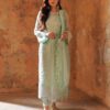 Azure Floral Fern Semi Pure Chiffon Replica