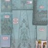 Gulaal Ice Blue Semi Pure Chiffon Replica - Image 2
