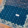 Afrozeh Blue Chiffon Replica - Image 3
