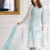 Azure Daisy Charm Semi Pure Chiffon Replica