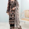 Ramsha Black Chiffon Replica
