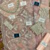 Maria b Tea Pink Net Saree Replica - Image 2