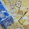 Qalamkar Mustard Cotton Lawn Replica - Image 2