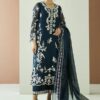 Designer Blue Organza Replica