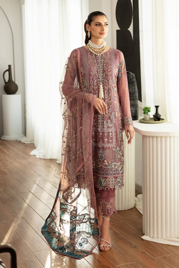 Ramsha Beige Chiffon Replica