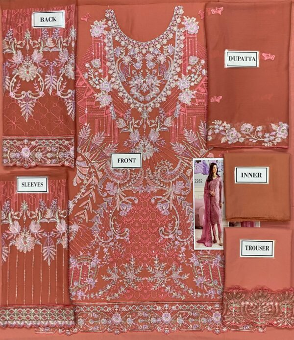 Ramsha Pink Chiffon Replica - Image 2