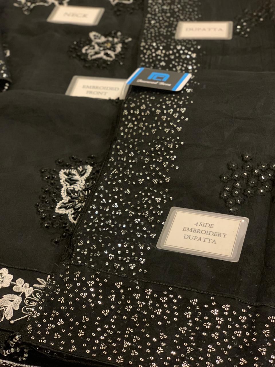 Farah Talib Black Organza Replica - Image 2