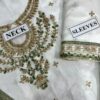 Designer White Silk Replica - Image 4