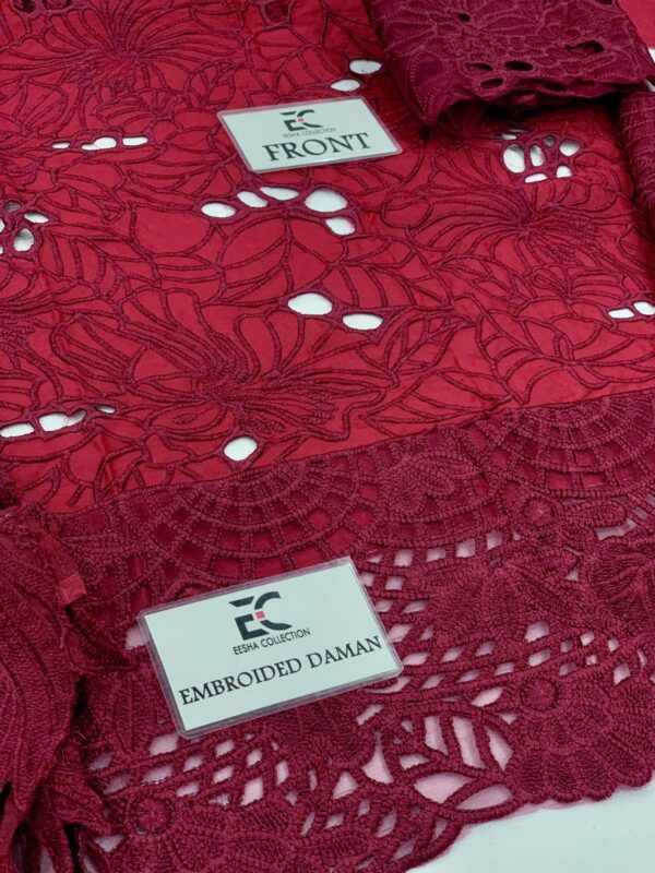 Rang Rasia Maroon Lawn Replica - Image 3